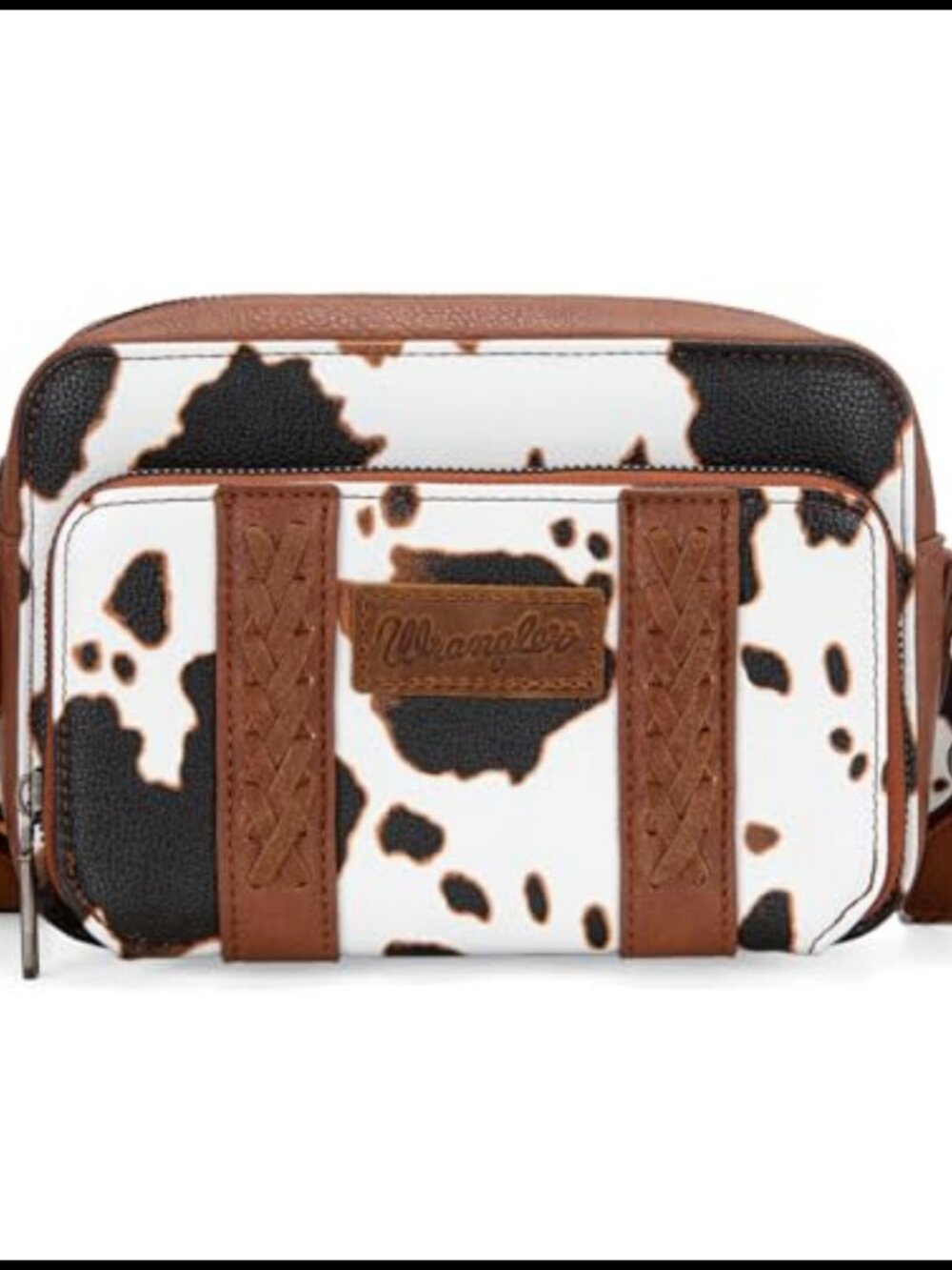Western Cowgirl Crossbody Bag Vegan Leather Adjustable Strap Multi-Pocket